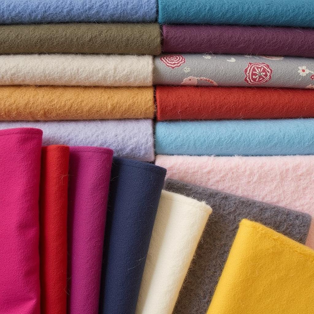 Wool and Cotton Fabric for Various Arts and Crafts