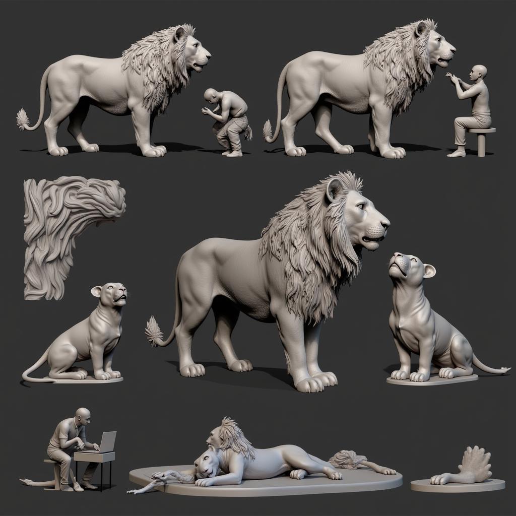 XXX Art of Zoo 3D Modeling Process