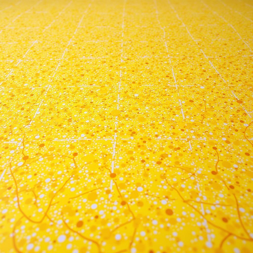 Yayoi Kusama's Infinity Nets Yellow Print