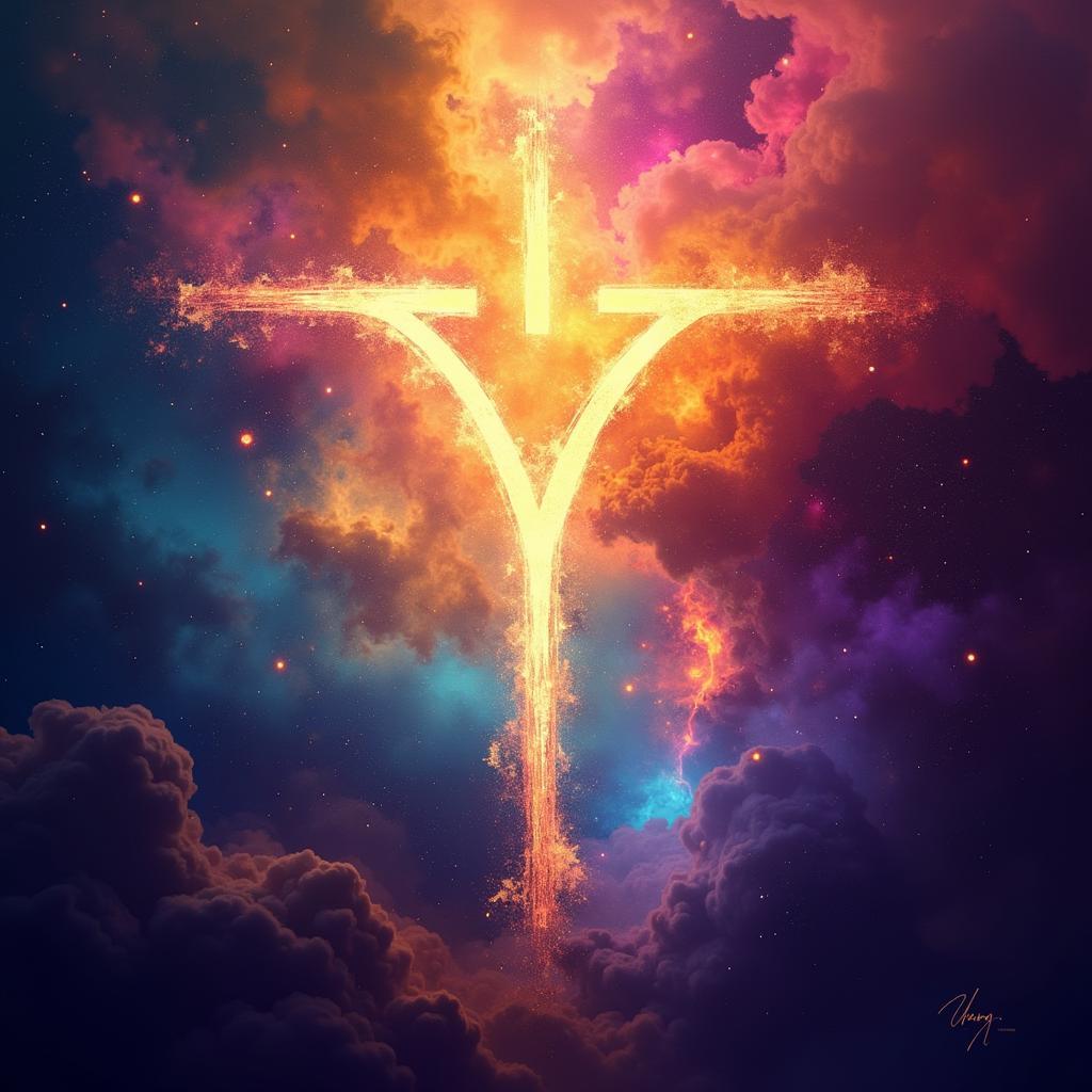 YHWH Digital Art Representation