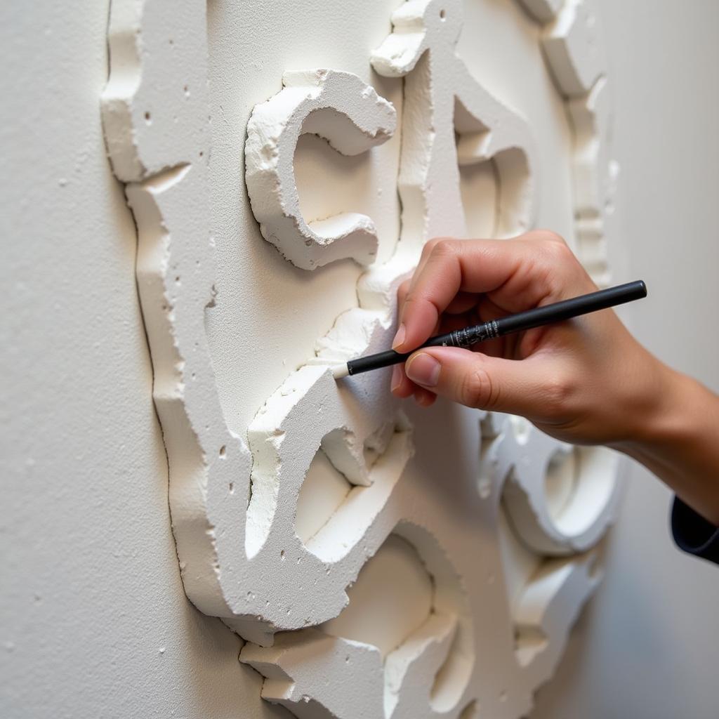 3D Wall Art: Relief Sculpting Technique