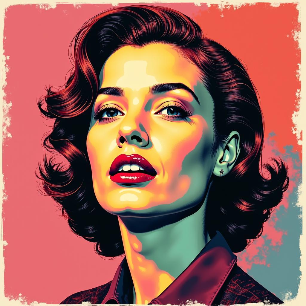 Pop Art Portrait of the 50 Foot Woman