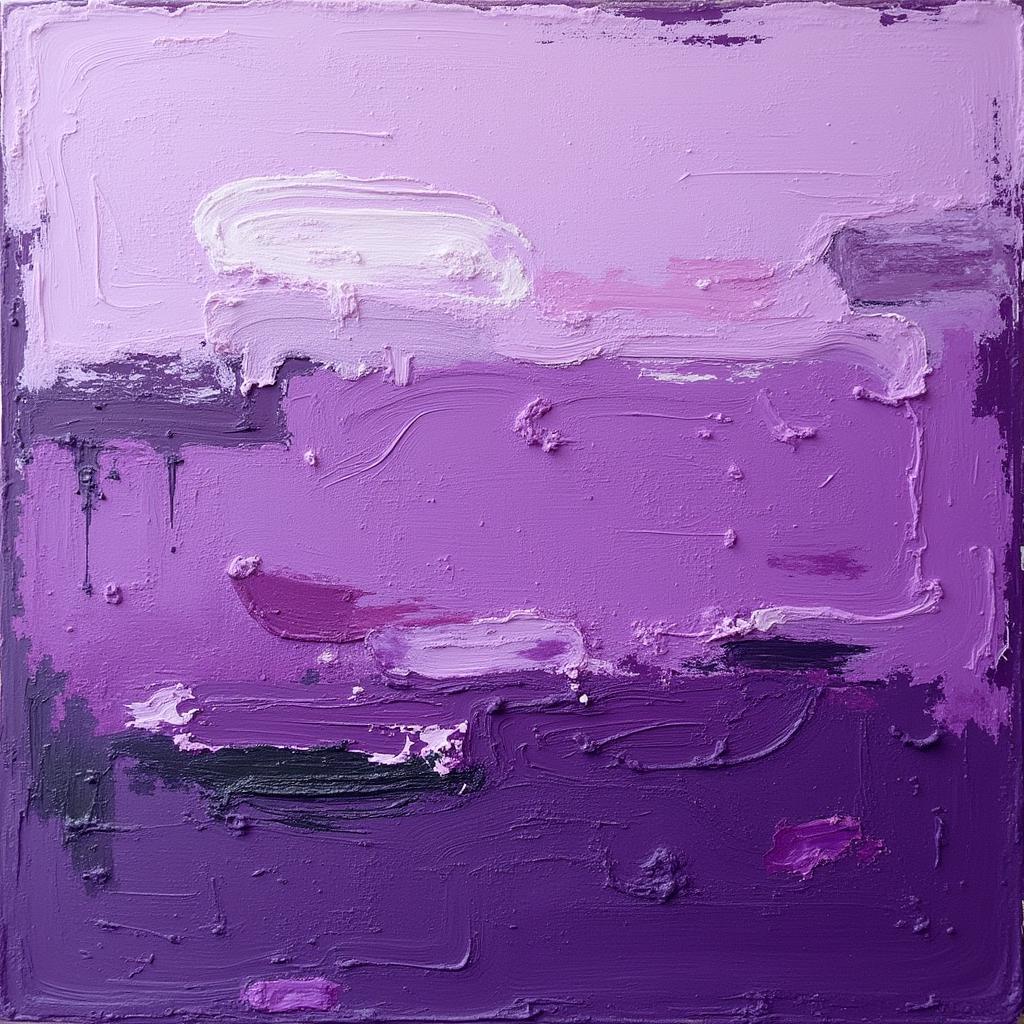 Purple Abstract Art on Canvas