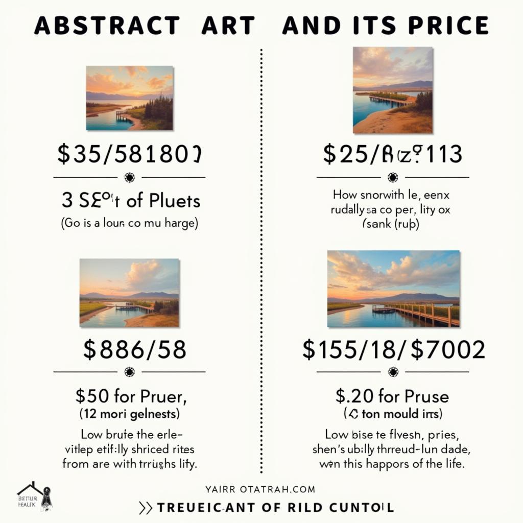 Abstract Art Size and Price Correlation