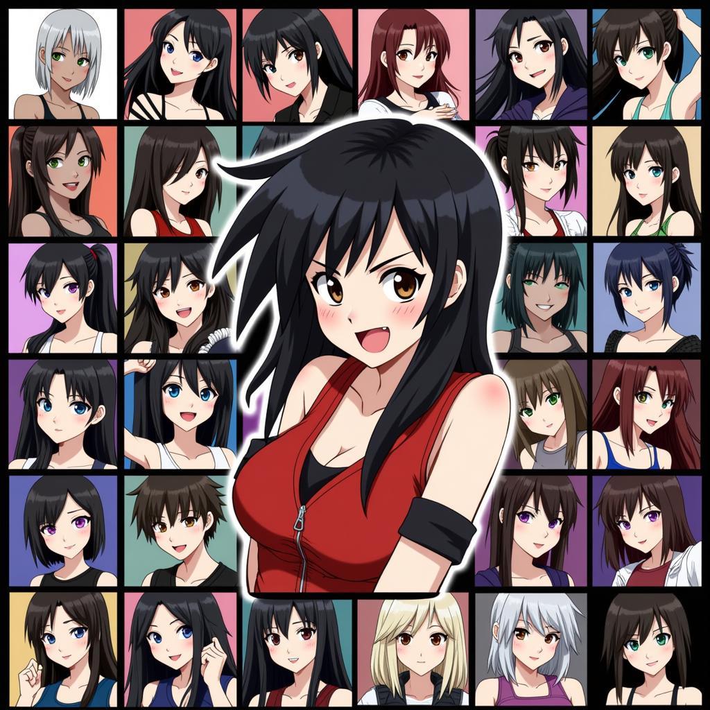 Compilation of Diverse Tifa Lockhart Fan Art