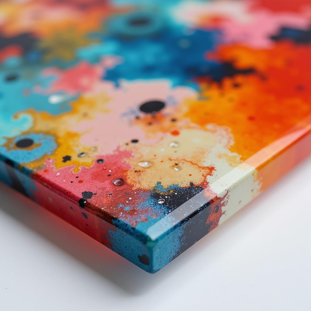 Vibrant Colors on Acrylic Glass Art