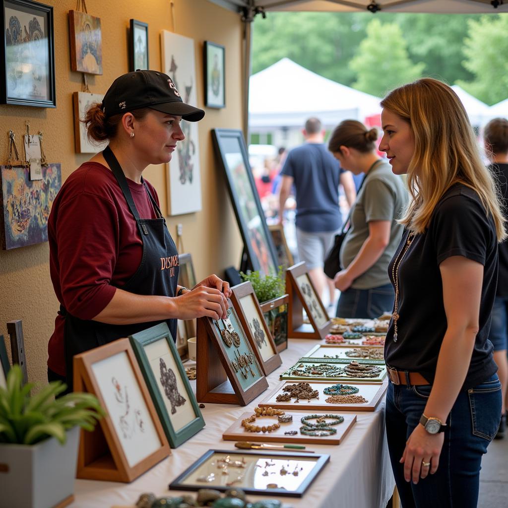 Algonquin Art Festival Artist Booth