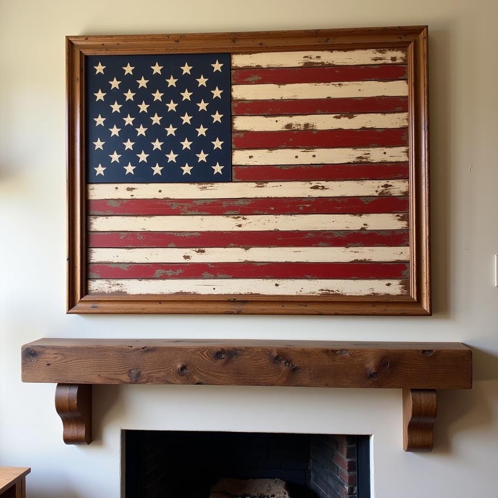 Rustic Farmhouse Americana Wall Art Decor