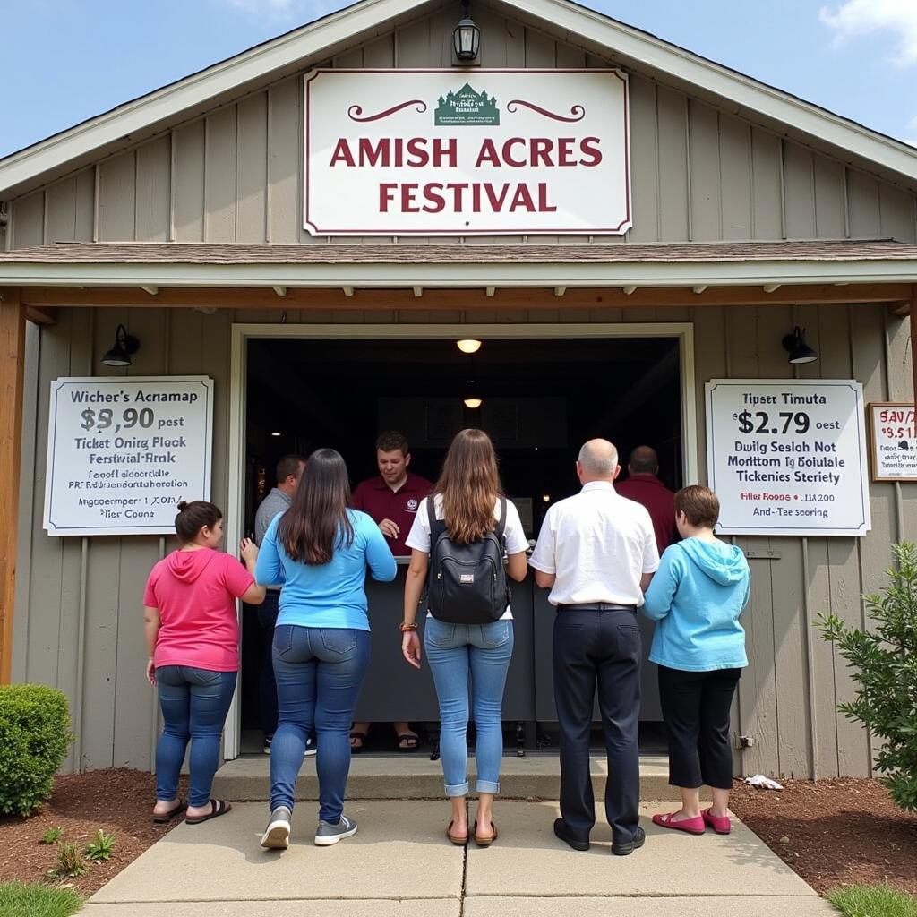 Purchasing Tickets at Amish Acres Festival