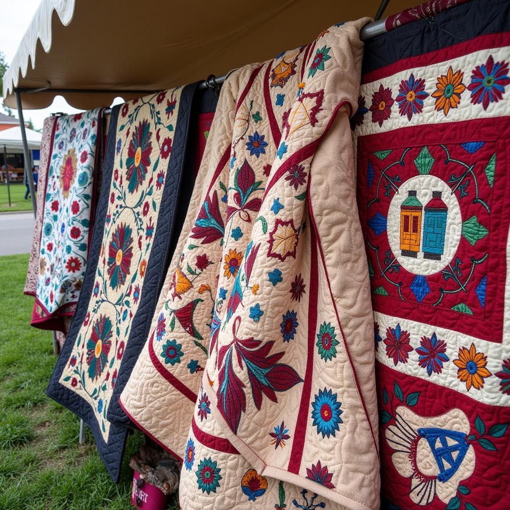 Amish crafts at a Lancaster art festival