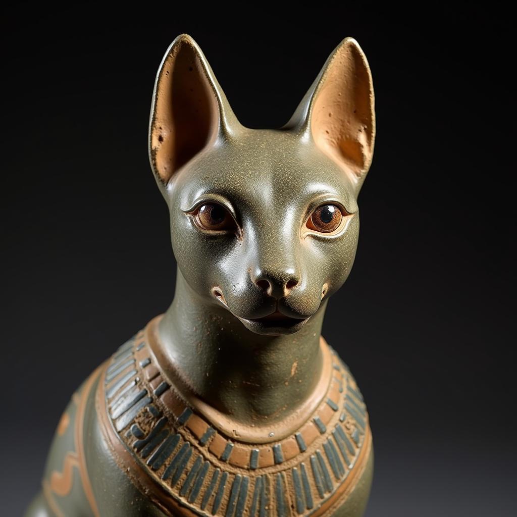 Ancient Egyptian Cat Goddess Bastet Statue