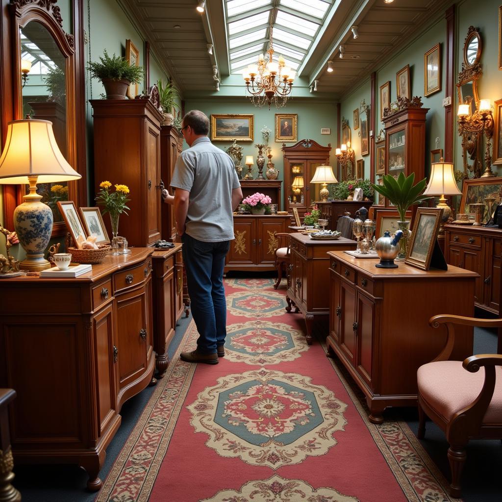 Searching for an Art Deco Waterfall Buffet in Antique Shops