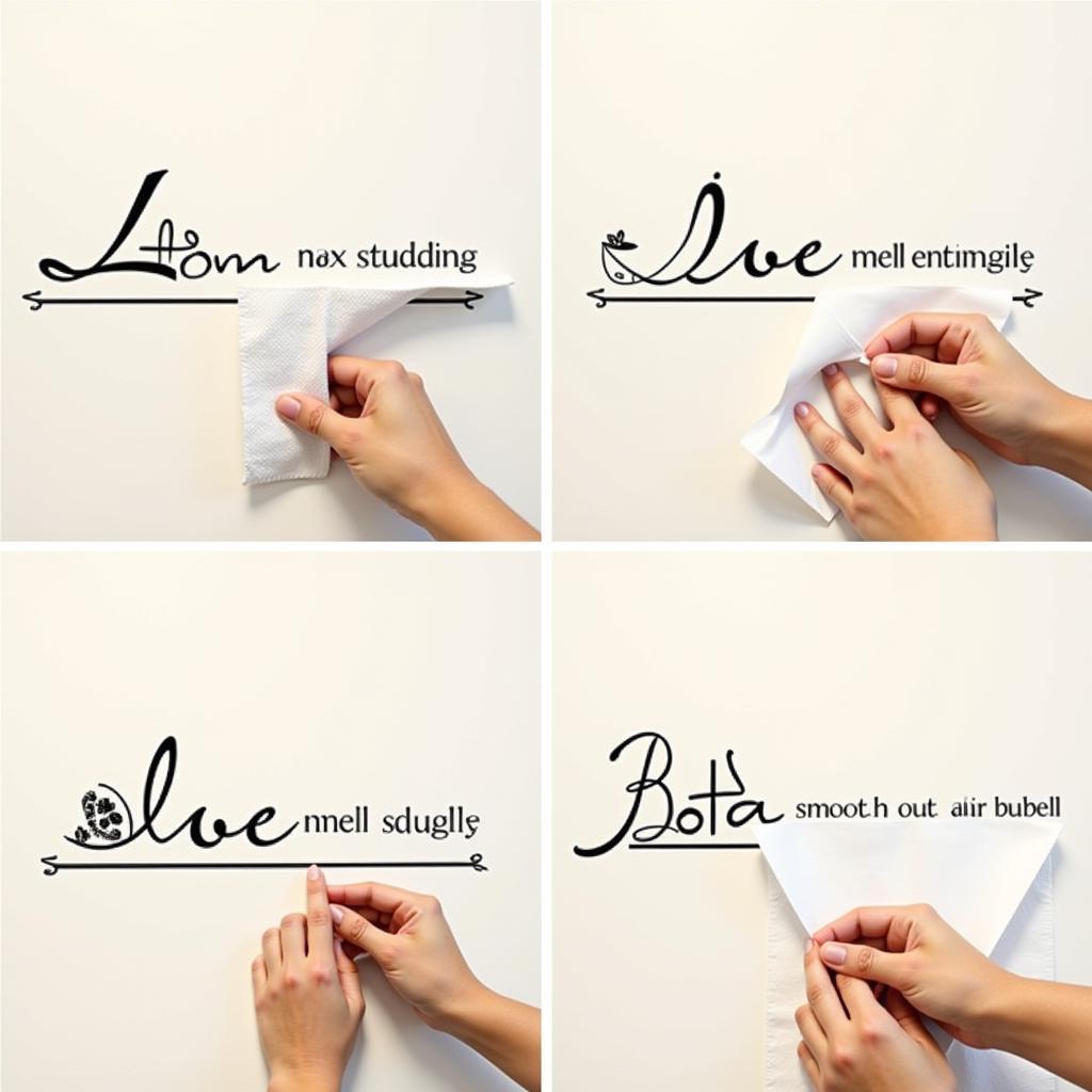 Step-by-step guide on how to apply kitchen wall stickers correctly