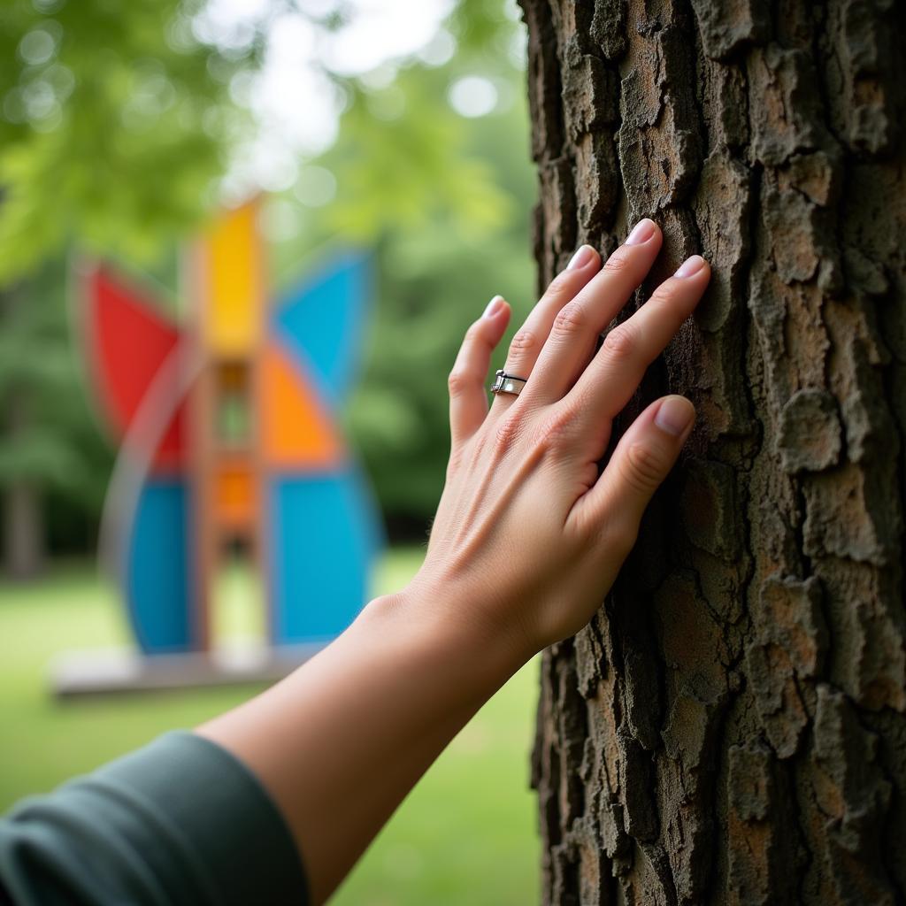 Arboretum sensory experience - art and nature combined