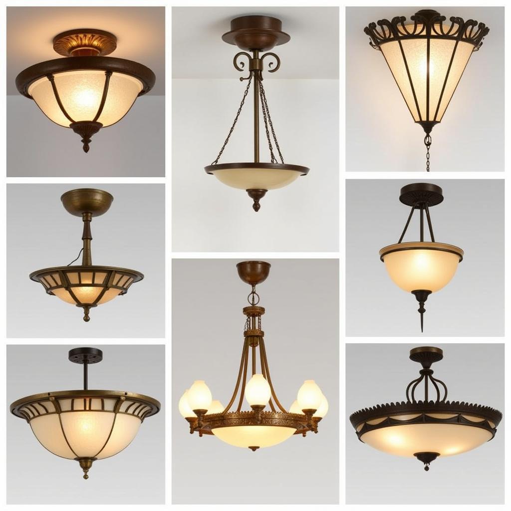 Different types and styles of Art Deco ceiling lights