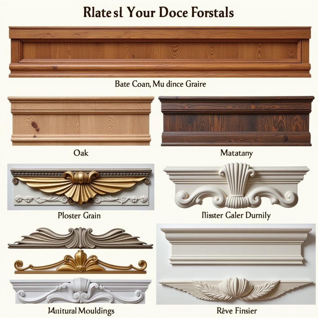 Art Deco Crown Moulding Materials and Finishes