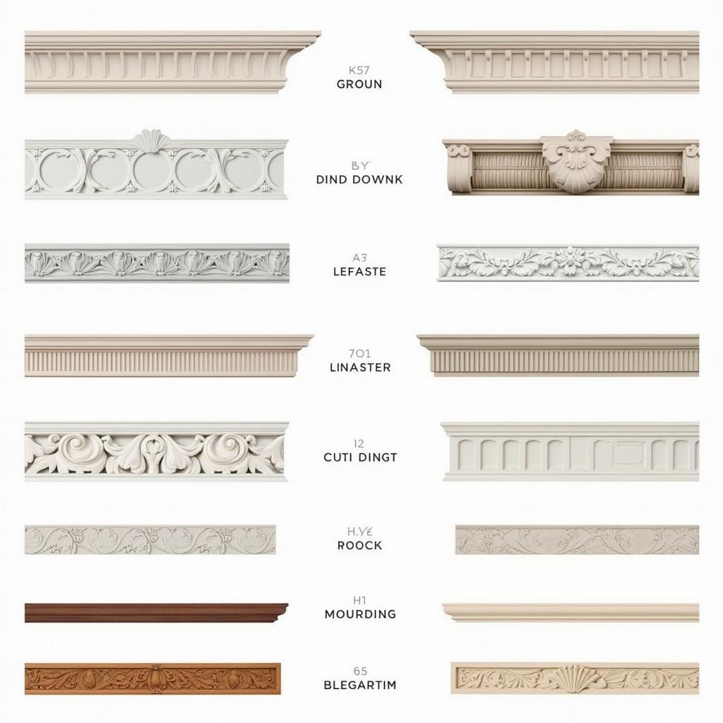 Different Art Deco Crown Moulding Styles