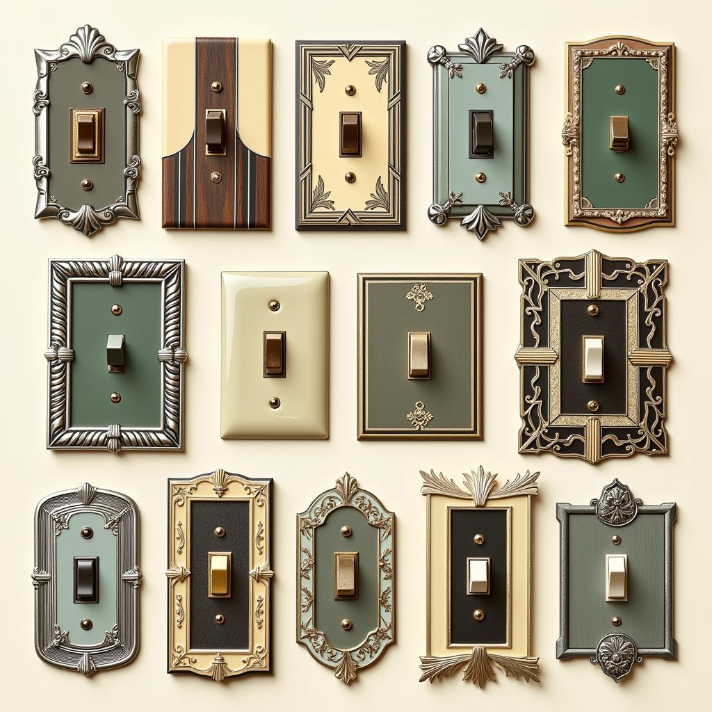 Different Styles of Art Deco Light Switches