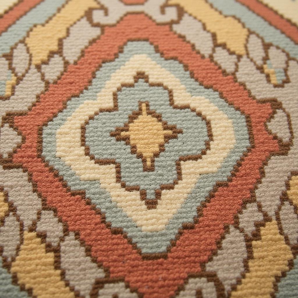 Detailed view of an Art Deco Rug