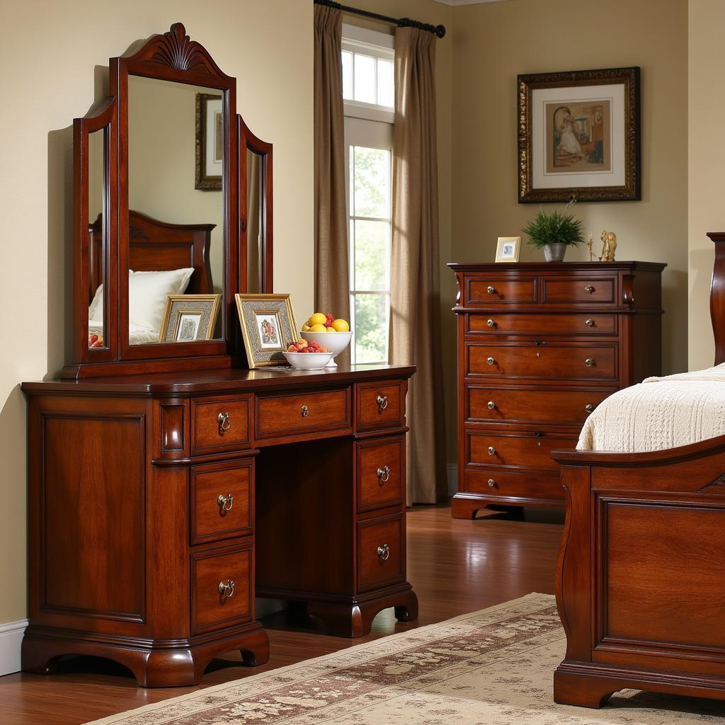 Art Deco Vintage Bedroom Furniture Set