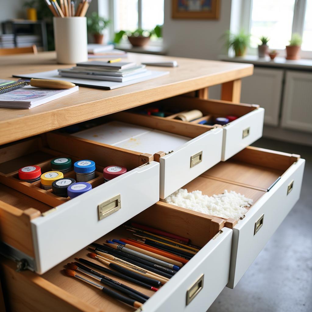 Art Filing Cabinet Organization Tips