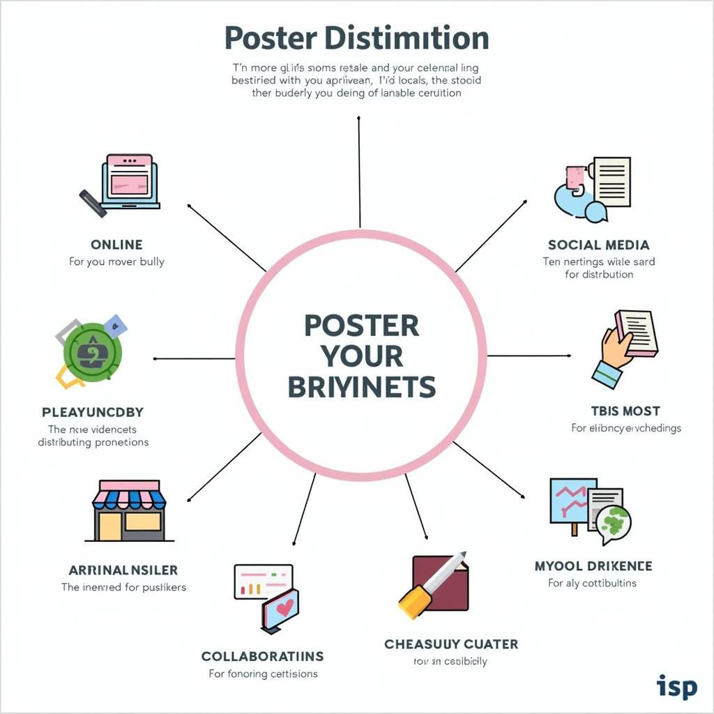 Effective strategies for distributing art gallery posters.