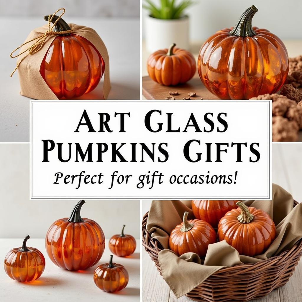 Art Glass Pumpkin Gift Ideas