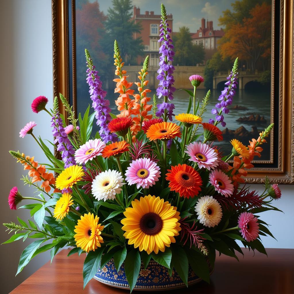 Floral arrangements inspired by museum masterpieces at Art in Bloom MFA