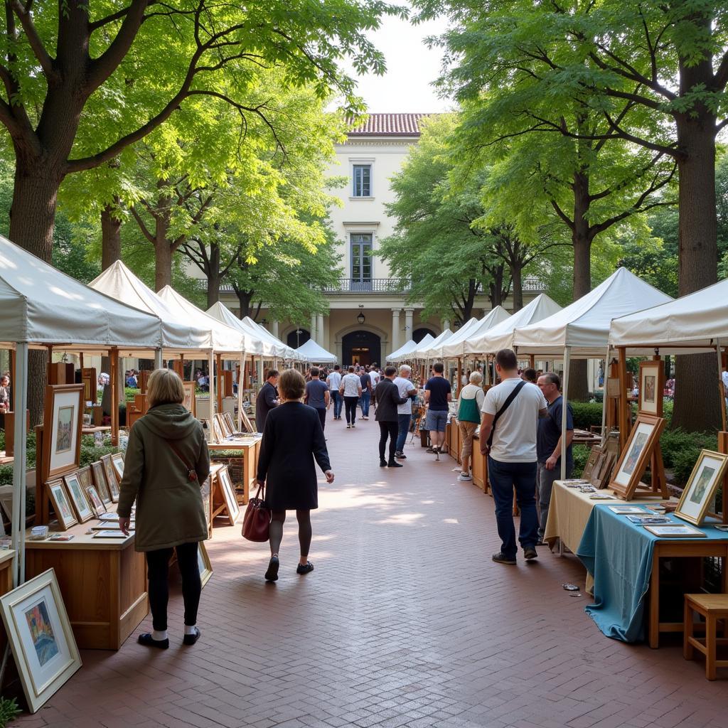 Vibrant Art Scene at Art in the Courtyard McCall