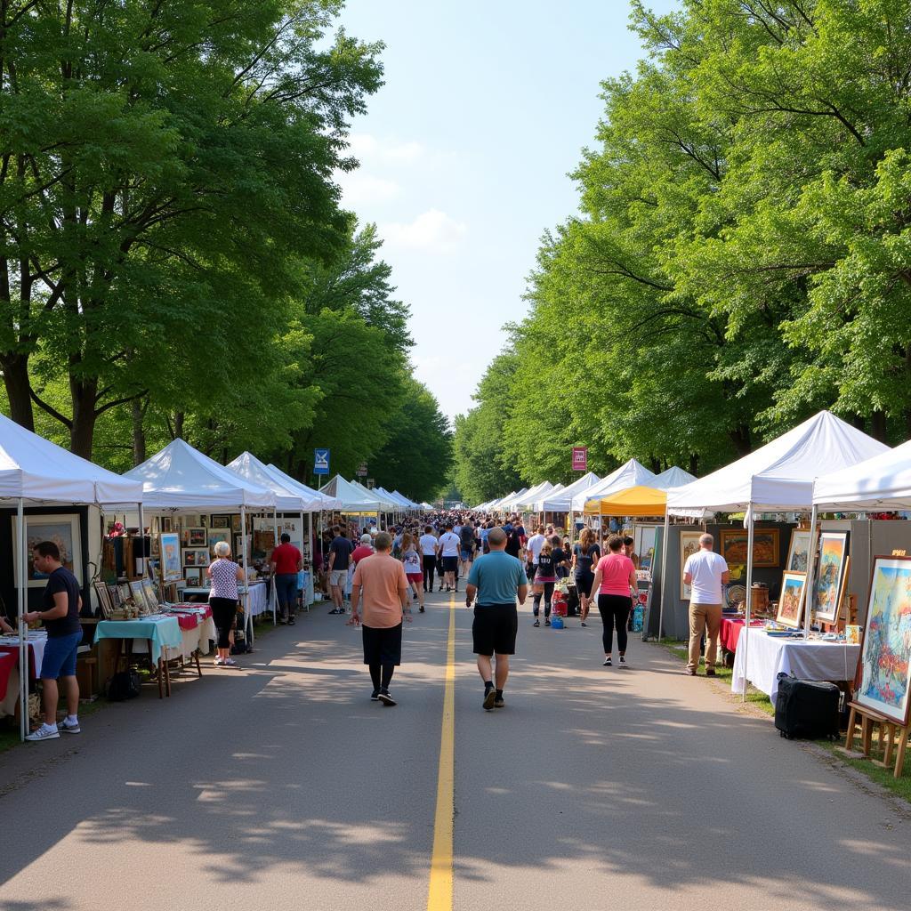 Art Fair at Art in the Park Alexandria MN