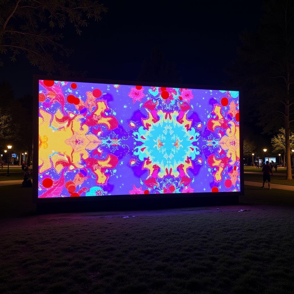 Digital Art Installation at Art in the Park Springfield MO