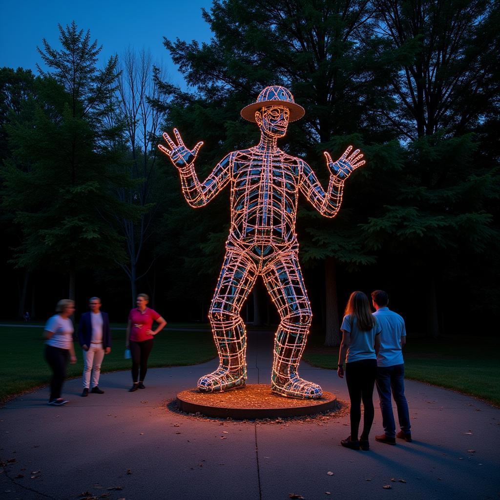 Interactive Sculpture at Art in the Park Wausau