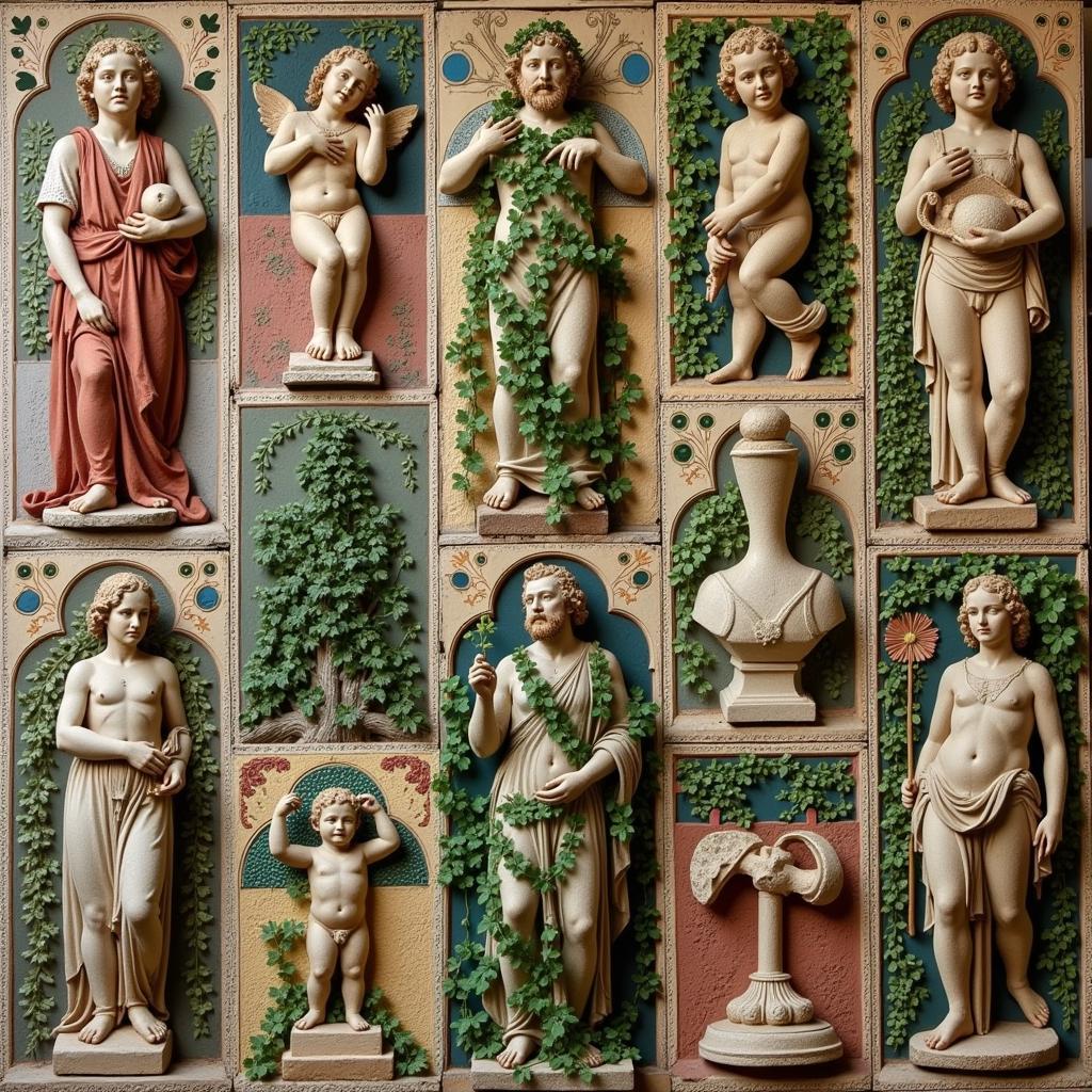 Art Ivy Symbolism: Exploring the historical and cultural meanings of ivy in art, from ancient Greece to modern times.