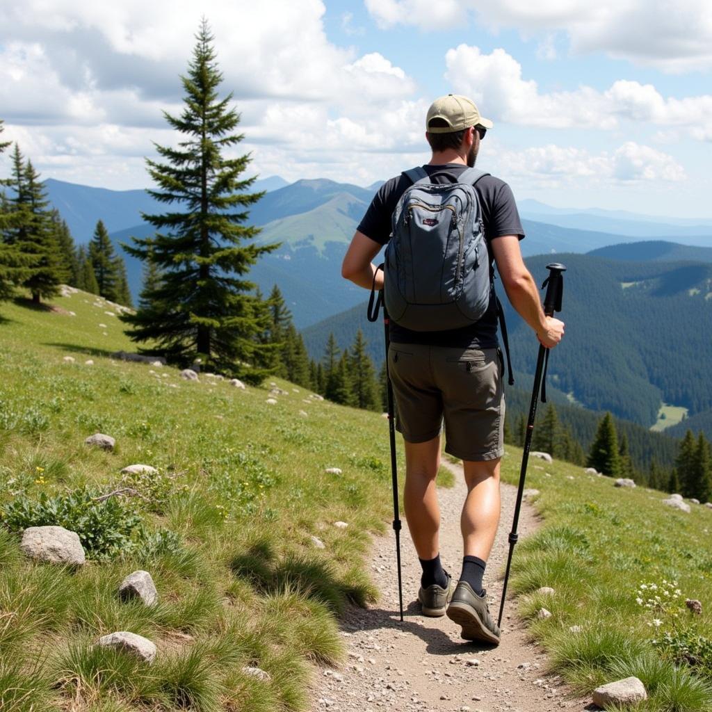 Art Loeb Trail Hiker with Gear