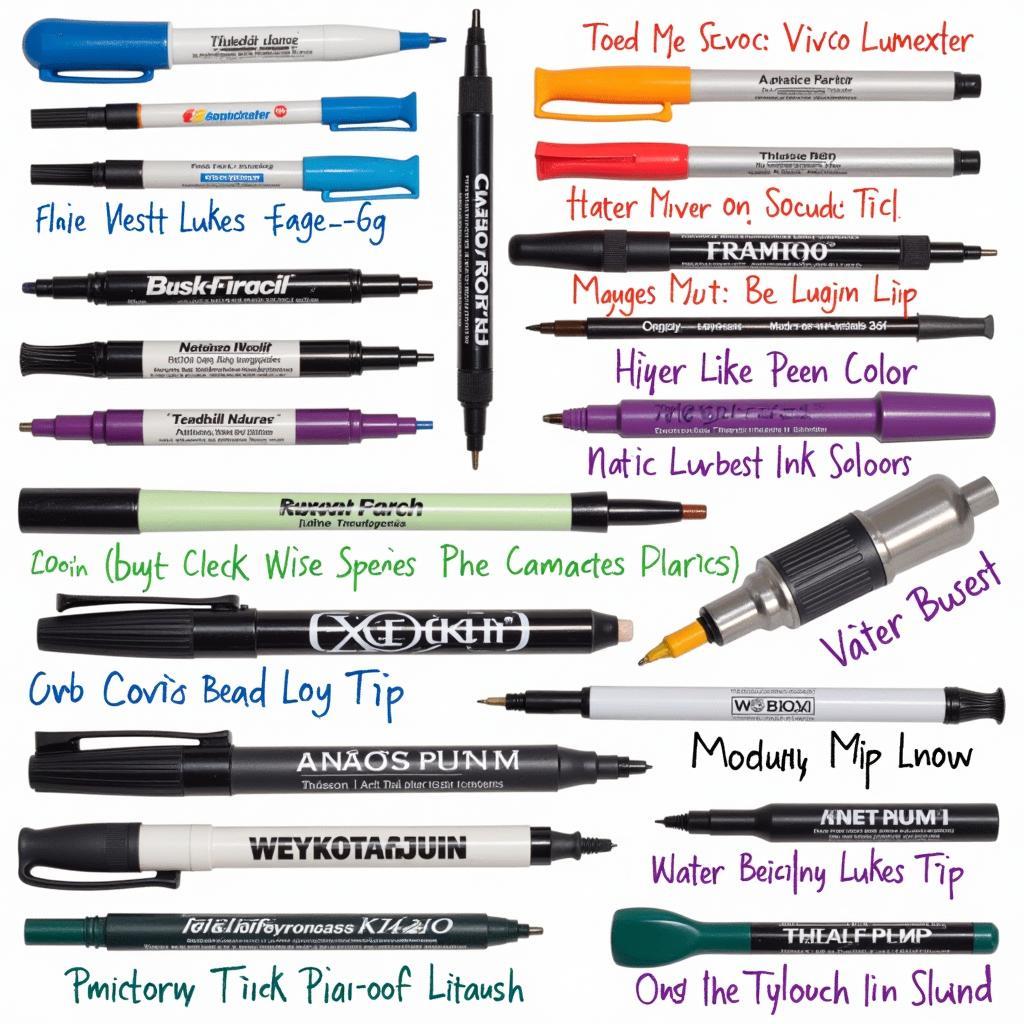 Various Art Pens and Markers for Different Artistic Styles