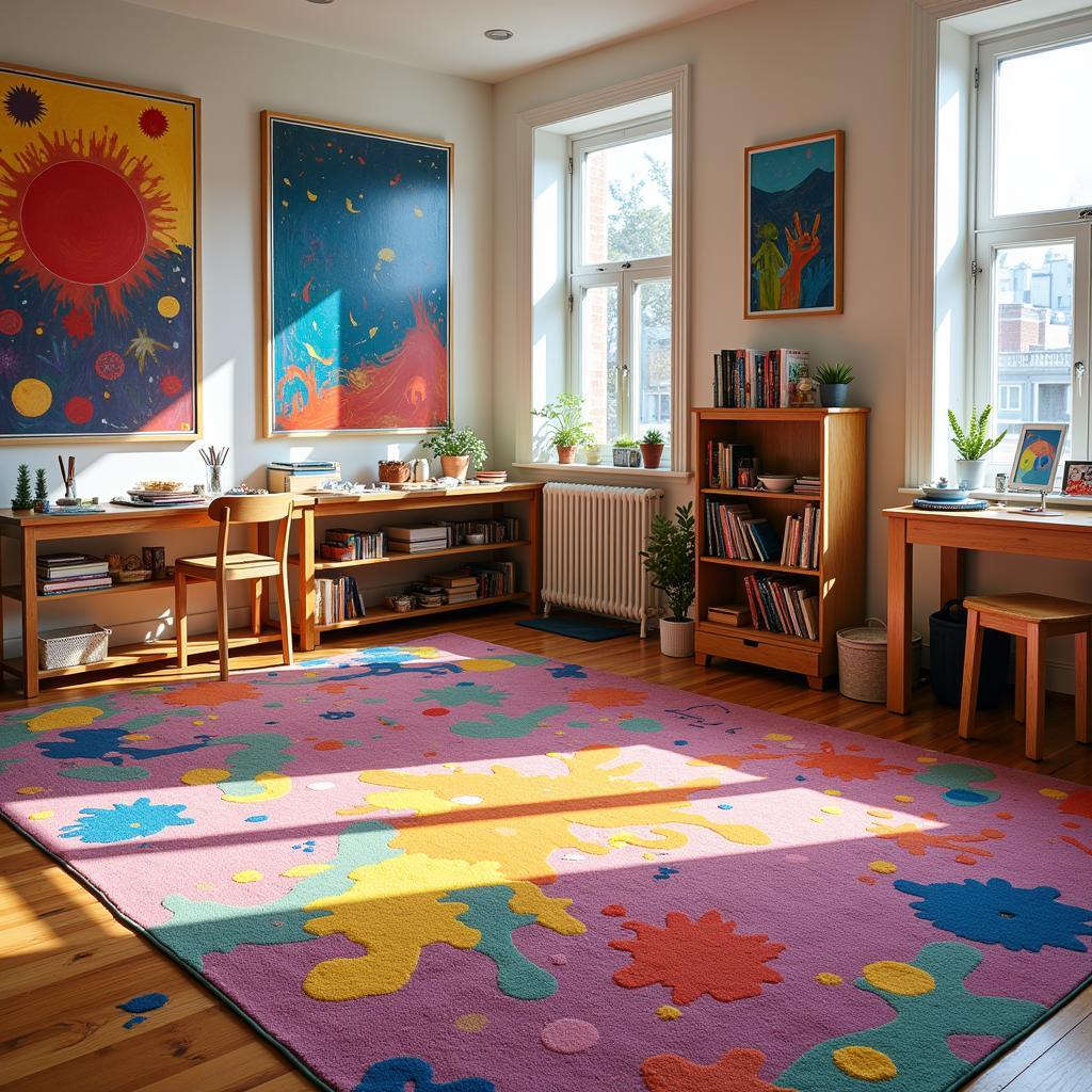 Art Room Rug Ideas for an Inspiring Workspace