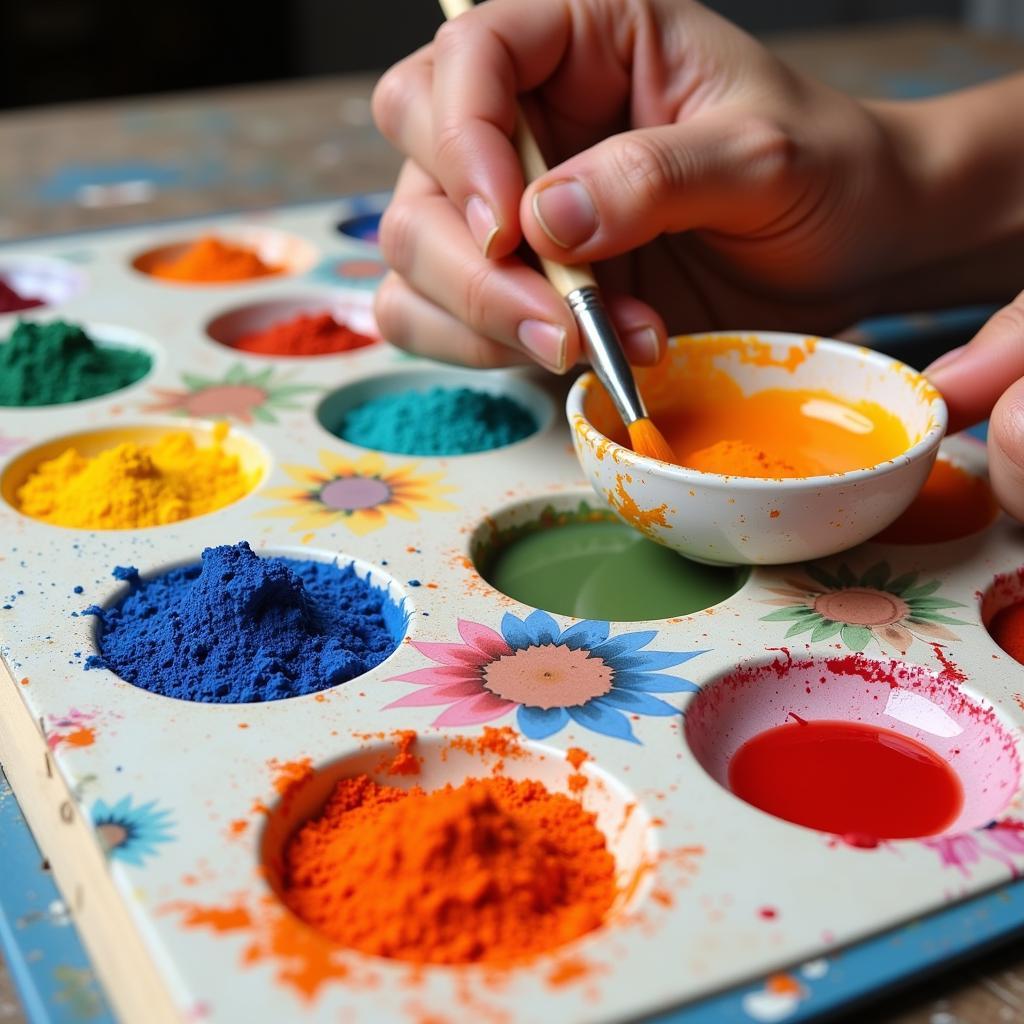 Mixing Pigments with Art Shellac to Create a Glaze