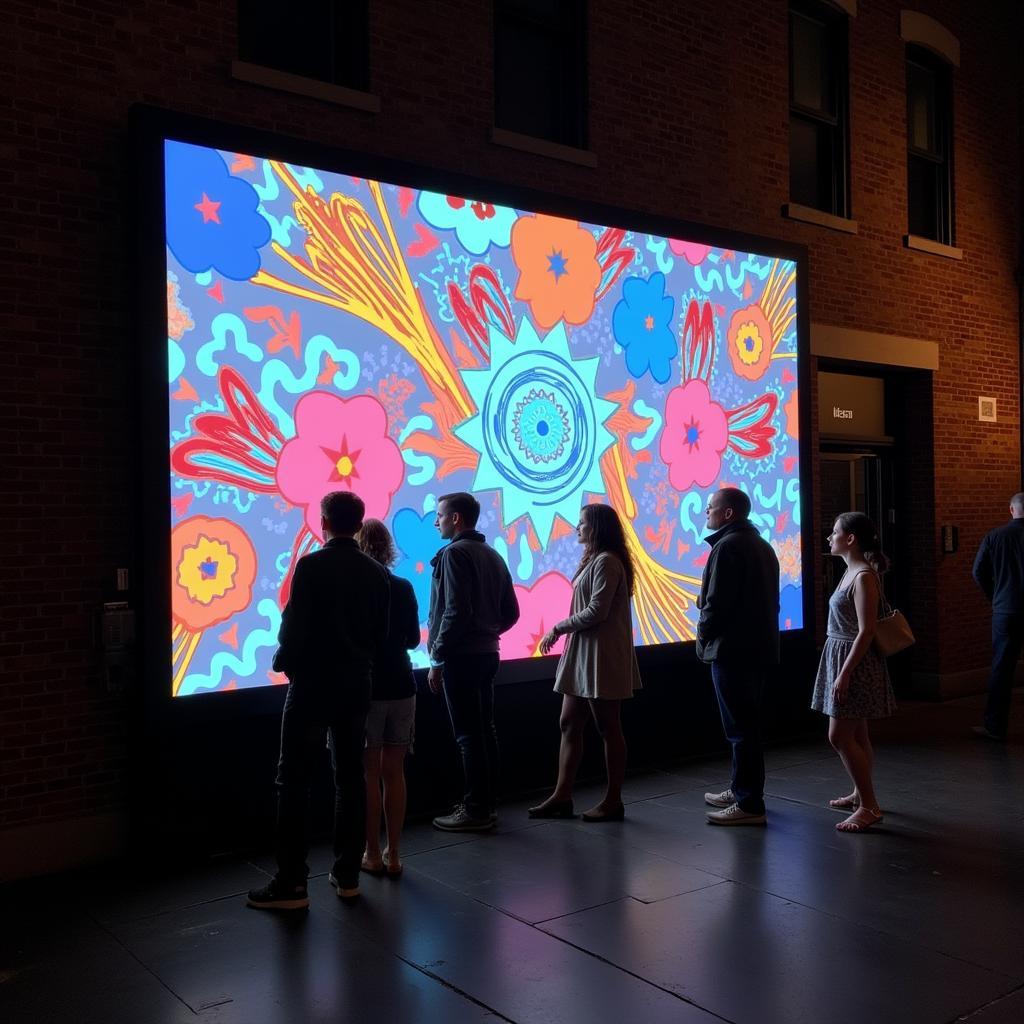 Interactive Digital Art Installation at Art Street Ashwaubenon