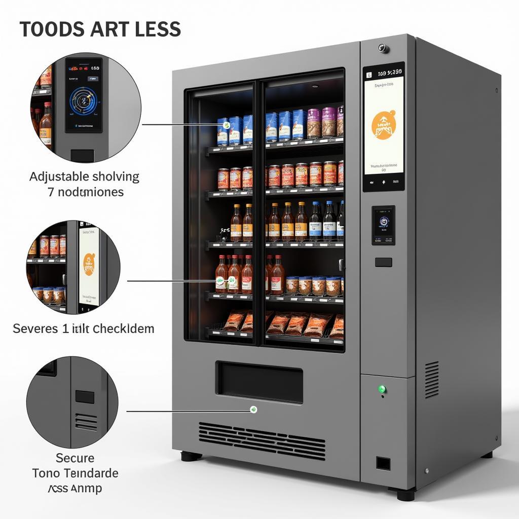 Modern Art Vending Machine Features