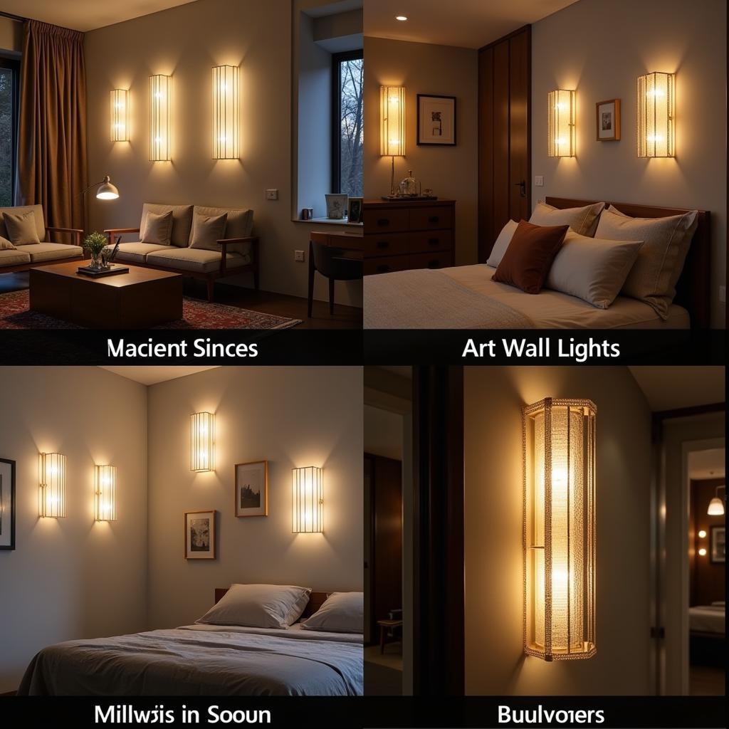 Art wall lights transforming spaces