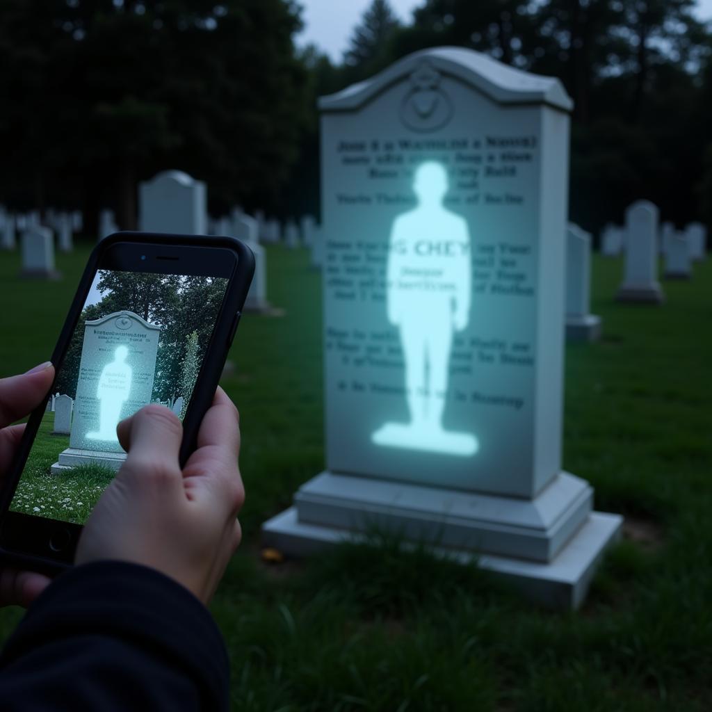 Augmented Reality Experience in a Cemetery