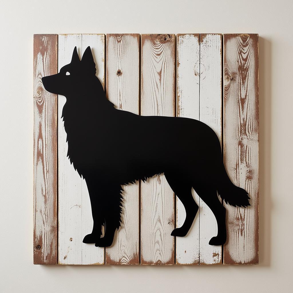 Australian Shepherd Metal Wall Art - Farmhouse Style