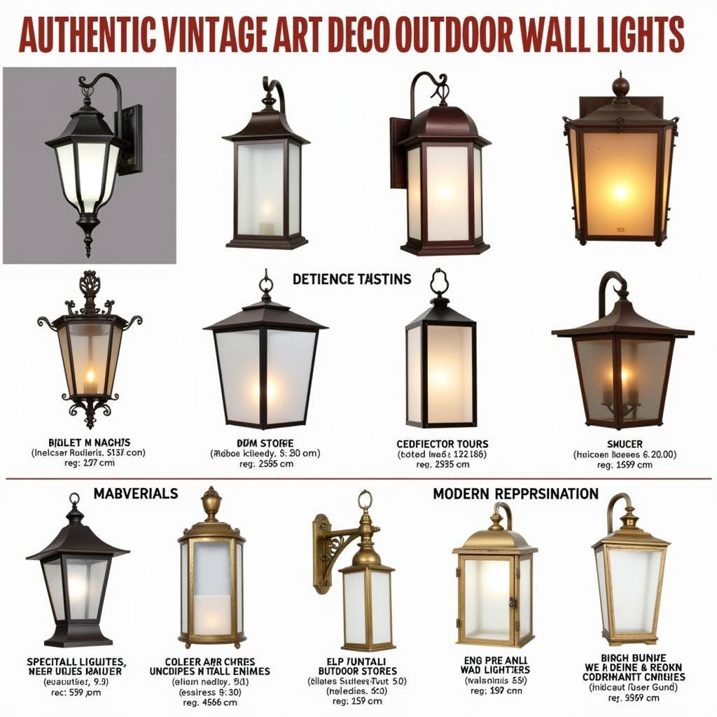 Authentic and Reproduction Art Deco Wall Lights