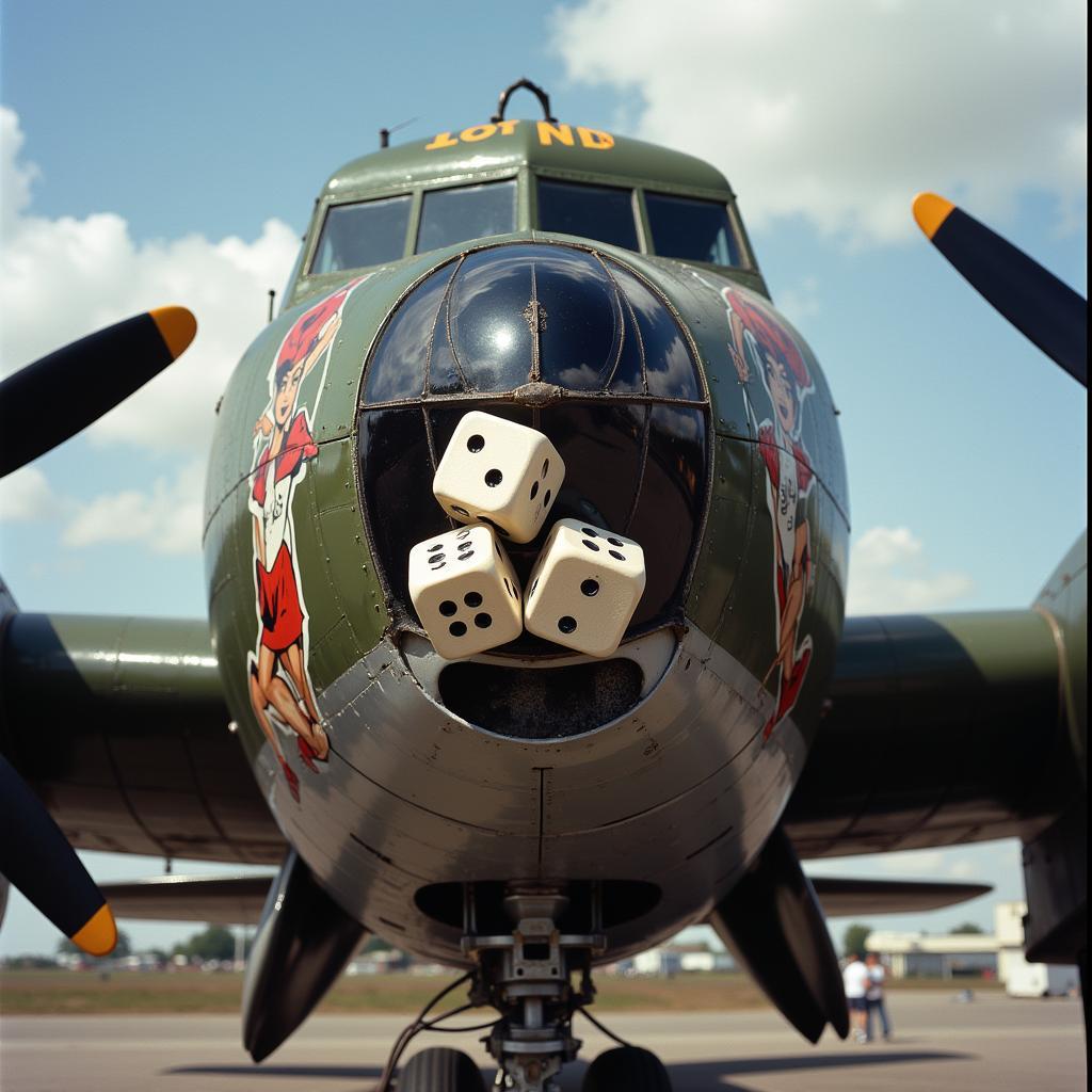 B-24 Liberator Nose Art - Lucky Dice