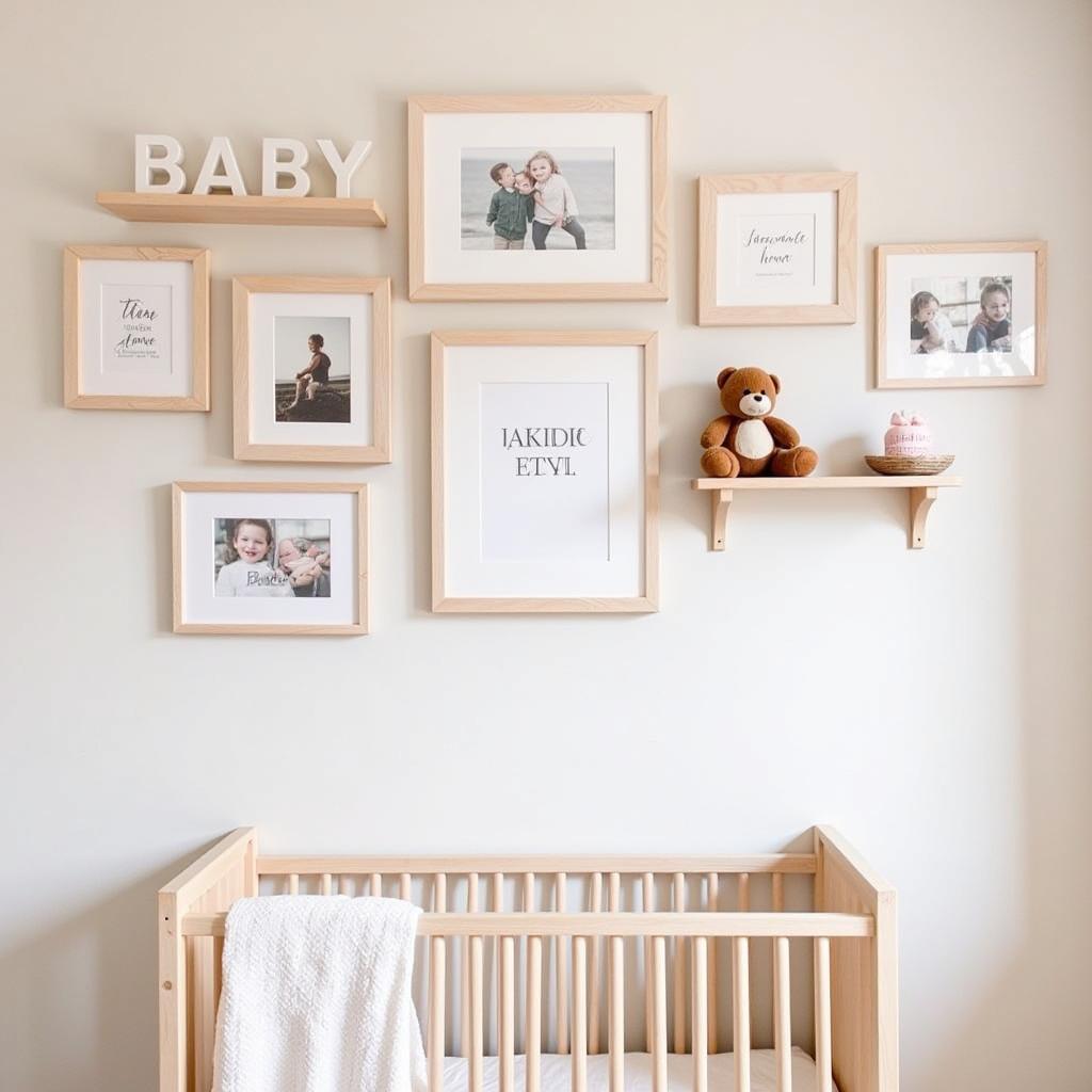 Baby Girl Nursery Gallery Wall