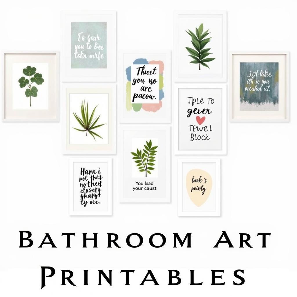 Bathroom Art Printable Ideas