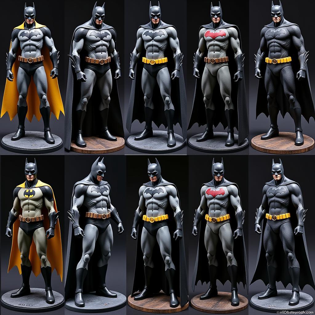 Different Batman Play Arts Kai Variations