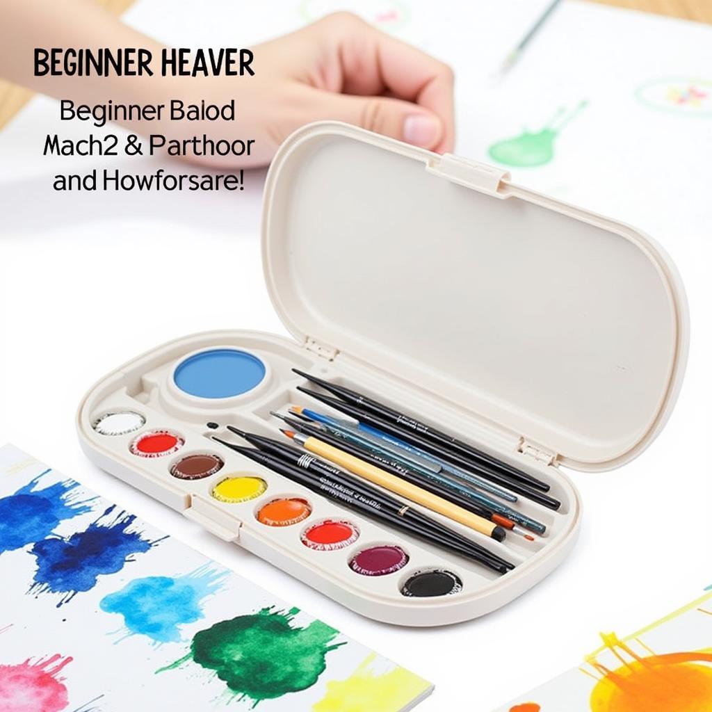 Beginner Creative Art Set for Watercolor Painting