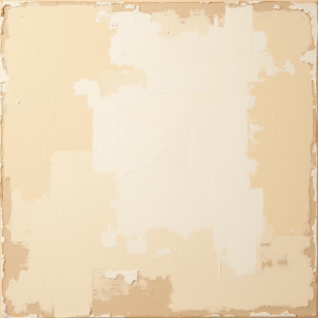 Beige Abstract Art Texture on Canvas