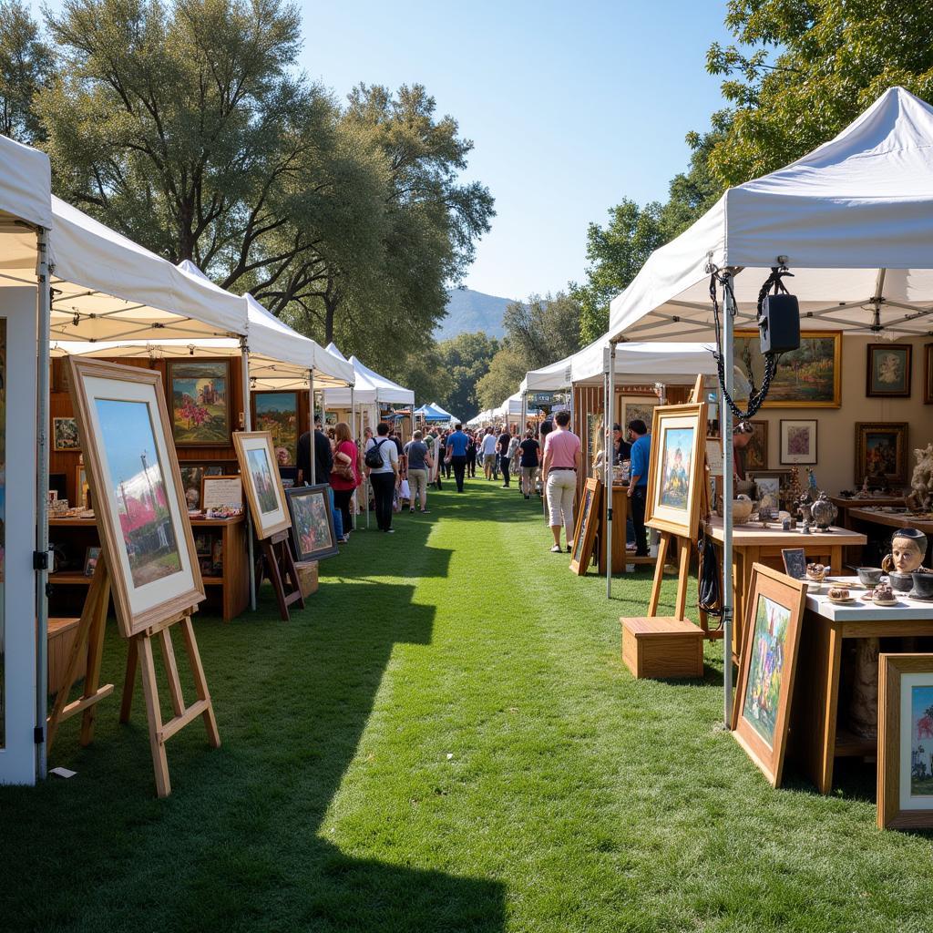 Diverse Art Displays at the Bel Air Festival of the Arts